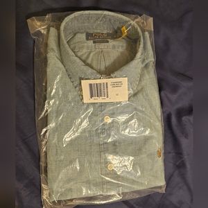 Classic Fit Indigo Chambray Shirt